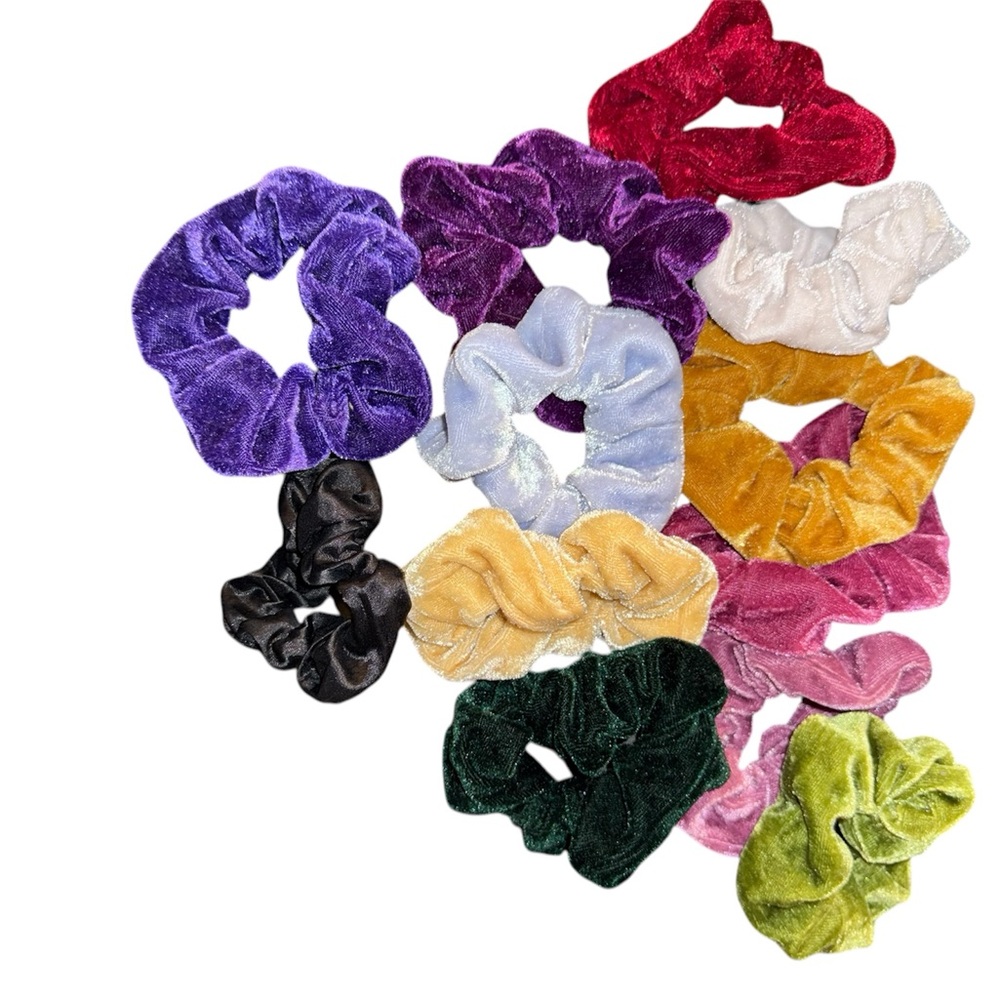 ☀️ Colorful Velvet Scrunchie Set